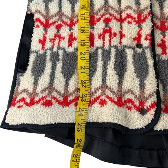 Anthropologie Sleeping on Snow Intarsia Sweater Jacket Size S Faire Isle - Picture 10 of 12